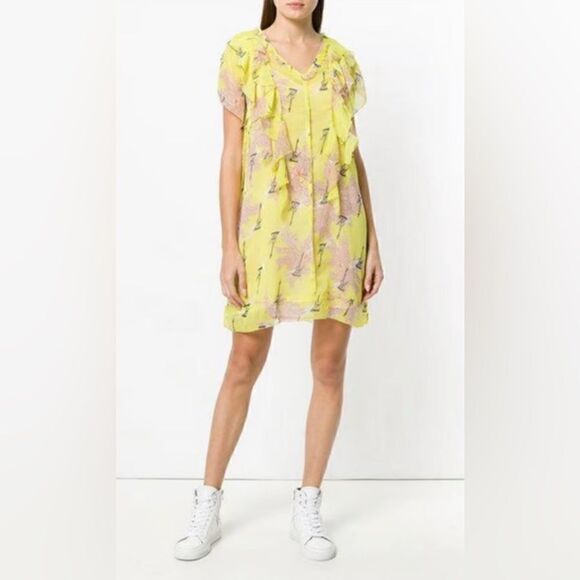 Zadig&Voltaire Rivel Floral Chiffon Dress. NWT - Picture 1 of 10